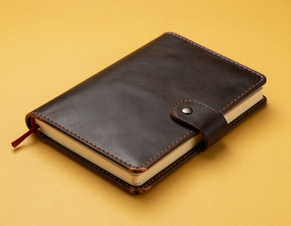 Handbound journal with leather cover